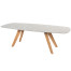 Montana table top ceramic terrazzo base teak 240 x 103 cm