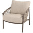 Allora living chair terre with seat and back cushions