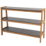 Liv rack natural teak with 3 HPL shelfs