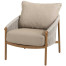 Milos living chair amber with 2 cushions