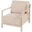 Mykonos living chair latte with 3 cushions