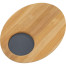 Rubens support tray oval Teak / Alu