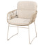 Murcia dining chair Latte with 2 cushions