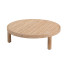 Sem coffee table brushed teak round 80 x 25 cm