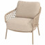 Sardinia low dining chair latte with 2 cushions