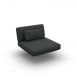 Lounge Cushion Seat + Back + Deco Single Sunbrella Sooty