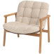 Samos lazy chair terre natural teak with cushion