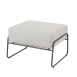 Balade footstool anthracite with cushion