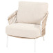 Dalias living chair White with 2 cushions