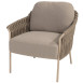 Comino low dining chair latte with 2 cushions