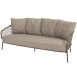 Jura living bench 3 seater olive with 3 cushions