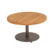 Volta natural teak coffee table central leg terre 60 X 35 cm