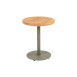 Volta natural teak side table central leg olive 45 X 55 cm