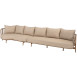 Martinique 3 seater bench + cuddle bench amber with 8 cushions