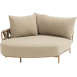 Biarritz chaise lounge right arm amber with 2 cushions and pillow