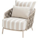 Beverly living chair latte with 3 cushions